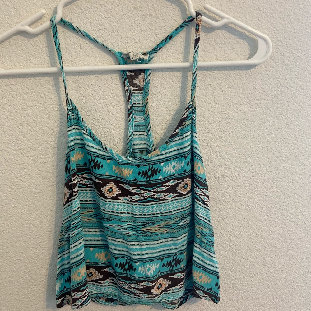 Tribal Print Cropped Tank